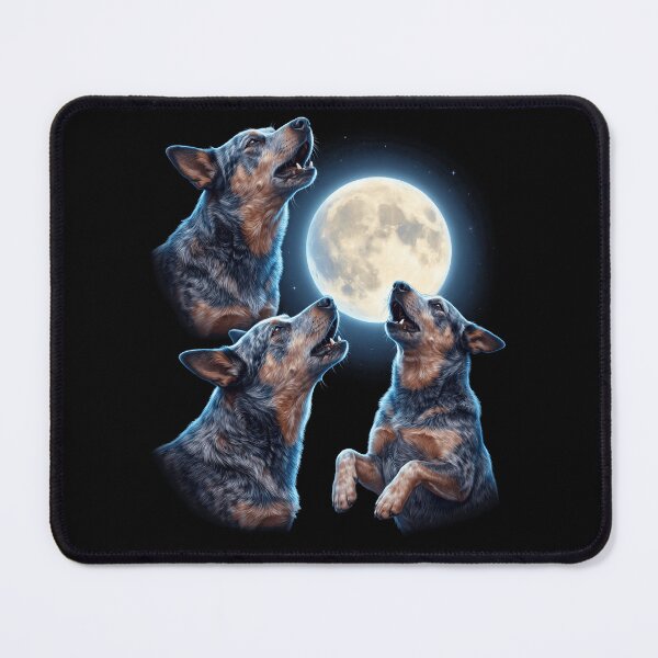 Item preview, Texas Heeler Howling Moon Art Dog Owner designed and sold by TerryConnells.