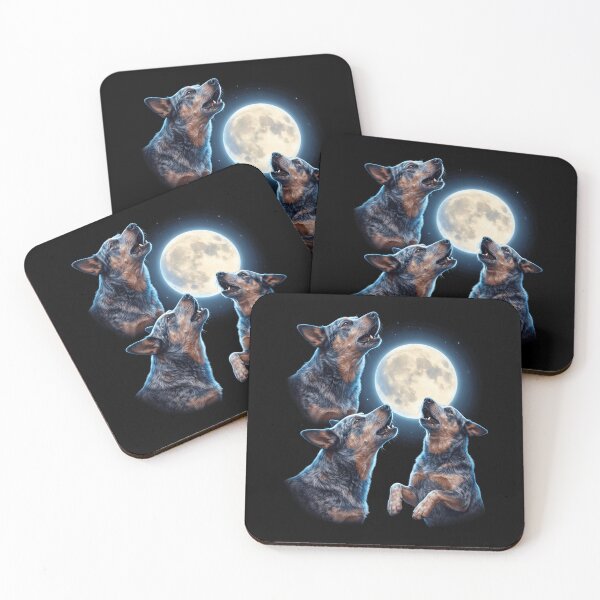 Item preview, Texas Heeler Howling Moon Art Dog Owner designed and sold by TerryConnells.