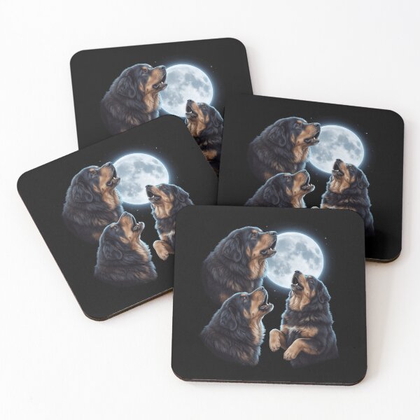 Item preview, Tibetan Mastiff Howling Moon Art Dog Owner designed and sold by TerryConnells.