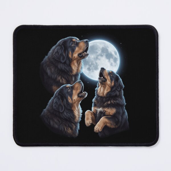 Item preview, Tibetan Mastiff Howling Moon Art Dog Owner designed and sold by TerryConnells.