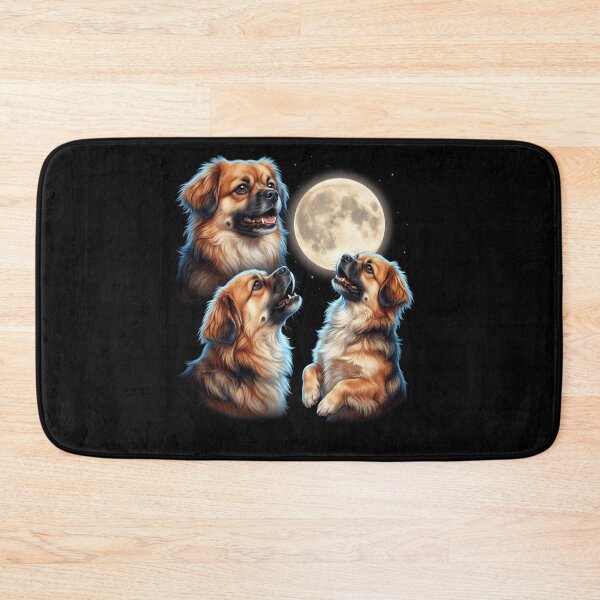 Item preview, Tibetan Spaniel Howling Moon Art Dog Owner designed and sold by TerryConnells.
