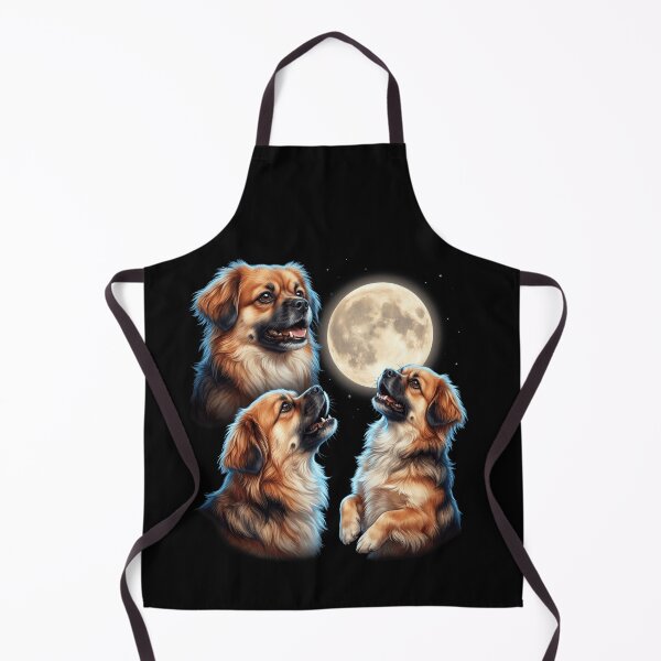 Item preview, Tibetan Spaniel Howling Moon Art Dog Owner designed and sold by TerryConnells.