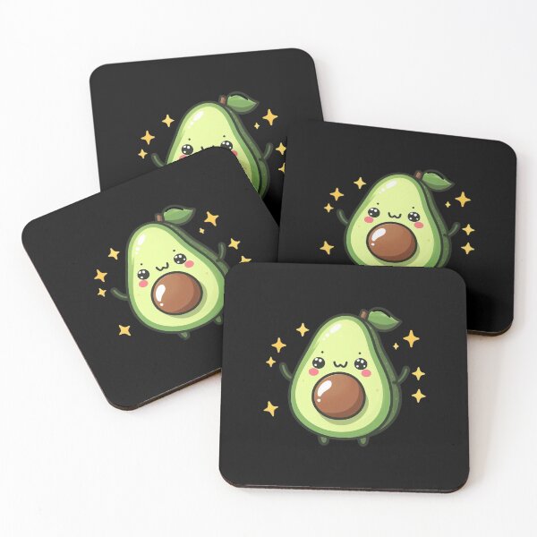 Item preview, Kawaii Smiling Green Fruit Character designed and sold by Emegan Print Art.