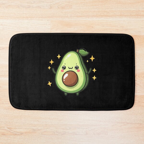 Item preview, Kawaii Smiling Green Fruit Character designed and sold by Emegan Print Art.