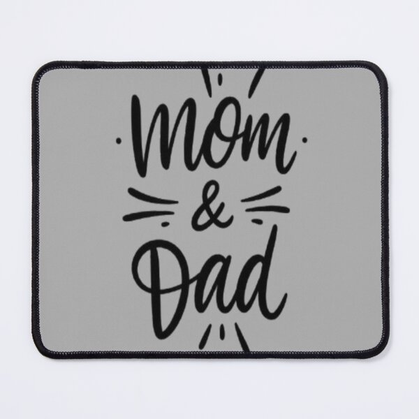 Item preview, Mom & Dad Hand Lettering Typography Design designed and sold by GRYFFWEAR.