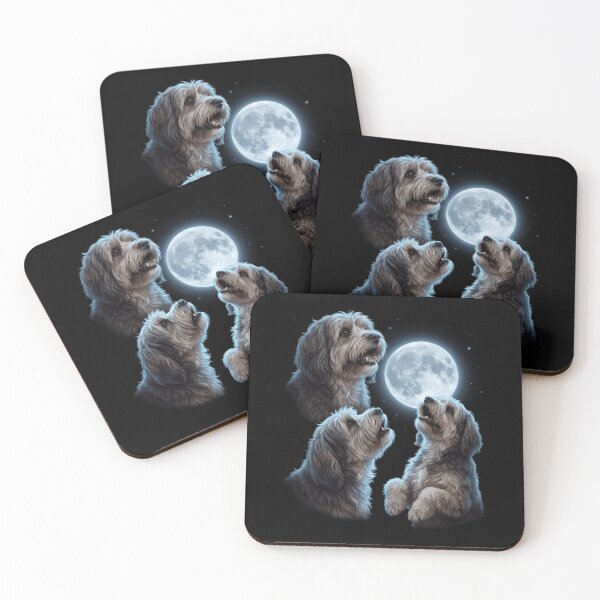 Item preview, Tibetan Terrier Howling Moon Art Dog Owner designed and sold by TerryConnells.