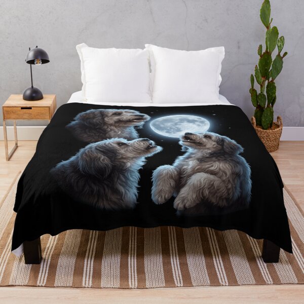 Item preview, Tibetan Terrier Howling Moon Art Dog Owner designed and sold by TerryConnells.