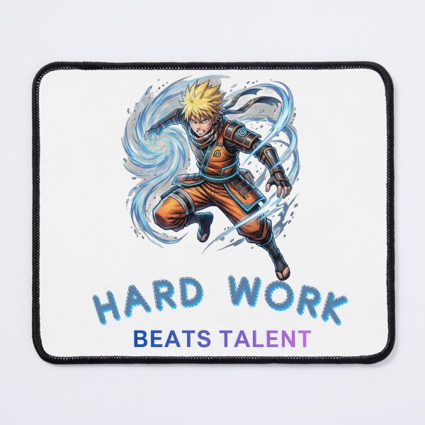 Item preview, Naruto ''HARD WORK BEATS TALENT'' Design designed and sold by HamdPrint ⭐⭐⭐⭐⭐.
