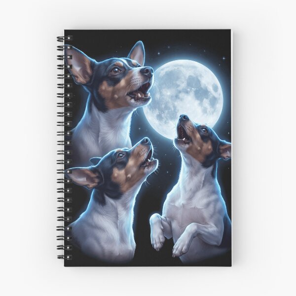 Artikelvorschau, Toy Fox Terrier Heulender Mond Kunst Hundebesitzer entworfen und verkauft von TerryConnells.
