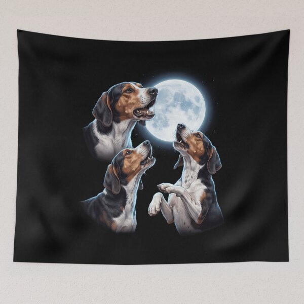 Item preview, Treeing Walker Coonhound Howling Moon Art Dog Owner designed and sold by TerryConnells.