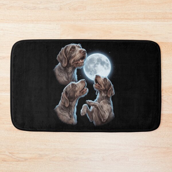 Item preview, Wirehaired Pointing Griffon Howling Moon Art Dog Owner designed and sold by TerryConnells.