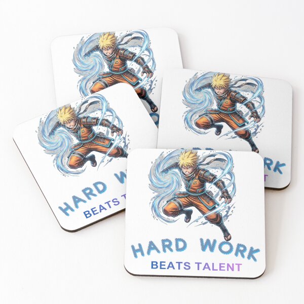 Item preview, Naruto ''HARD WORK BEATS TALENT'' Design designed and sold by HamdPrint ⭐⭐⭐⭐⭐.