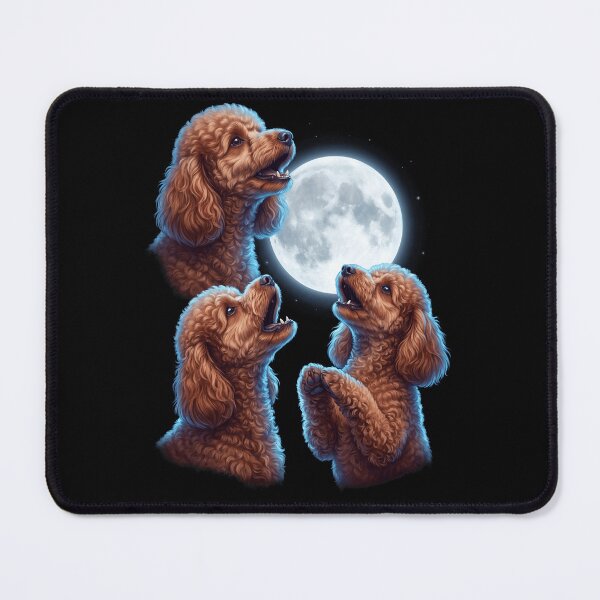 Item preview, Toy Poodle Howling Moon Art Dog Owner designed and sold by TerryConnells.
