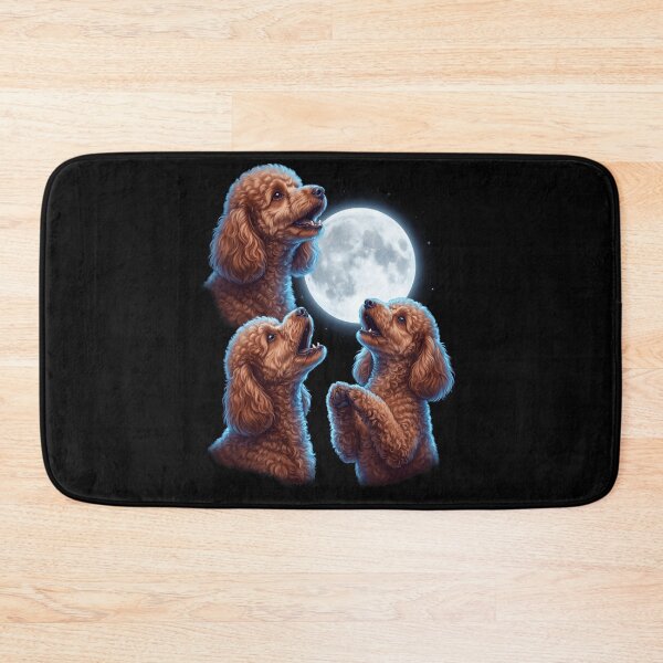 Item preview, Toy Poodle Howling Moon Art Dog Owner designed and sold by TerryConnells.