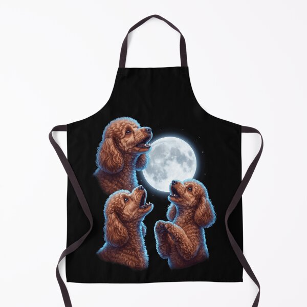 Item preview, Toy Poodle Howling Moon Art Dog Owner designed and sold by TerryConnells.