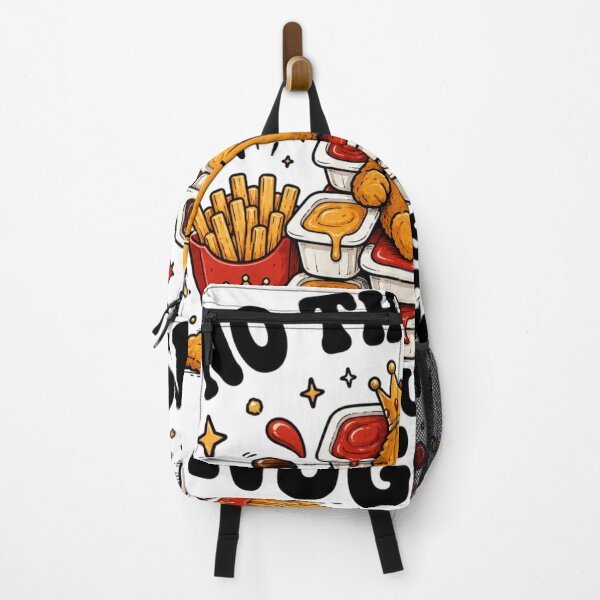 Item preview, Funny Chicken Nugget No Thoughts Food Art designed and sold by InkNovaLab.