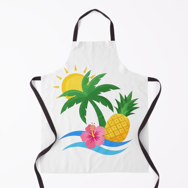 Item preview, Tropical Summer Paradise Design, Palm Tree Pineapple Art designed and sold by PlumArtDesign.