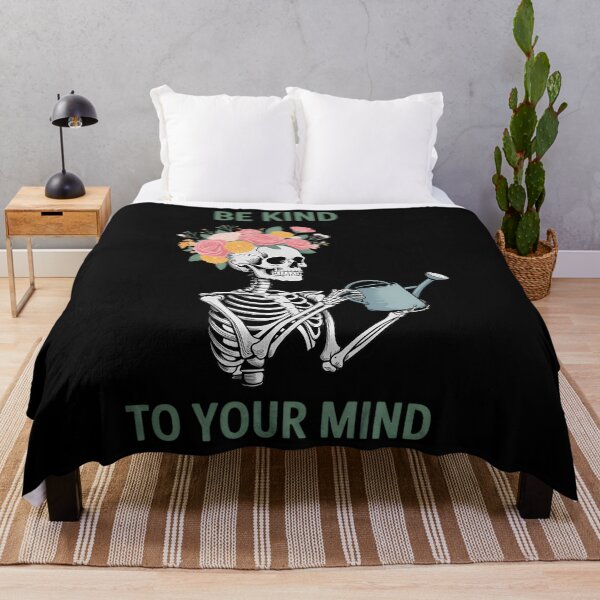 Item preview, Be Kind to Your Mind Skeleton Gardening Flowers Cute designed and sold by SapfireStuArt.