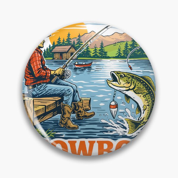 Item preview, Cowboy Fisherman Lake Life designed and sold by Matinez Pink.