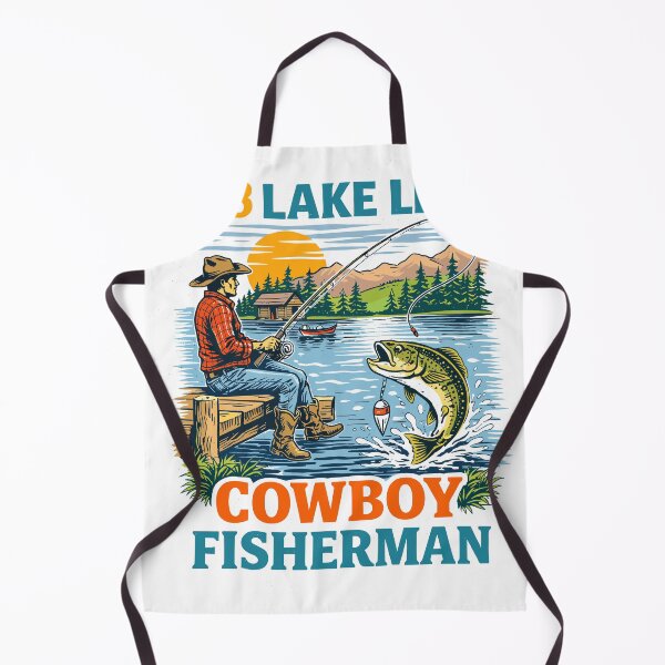 Item preview, Cowboy Fisherman Lake Life designed and sold by Matinez Pink.