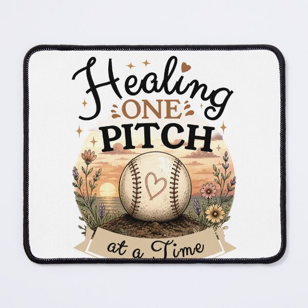 Item preview, Healing One Pitch at a Time - Vintage Baseball Wellness designed and sold by Abibless1998.