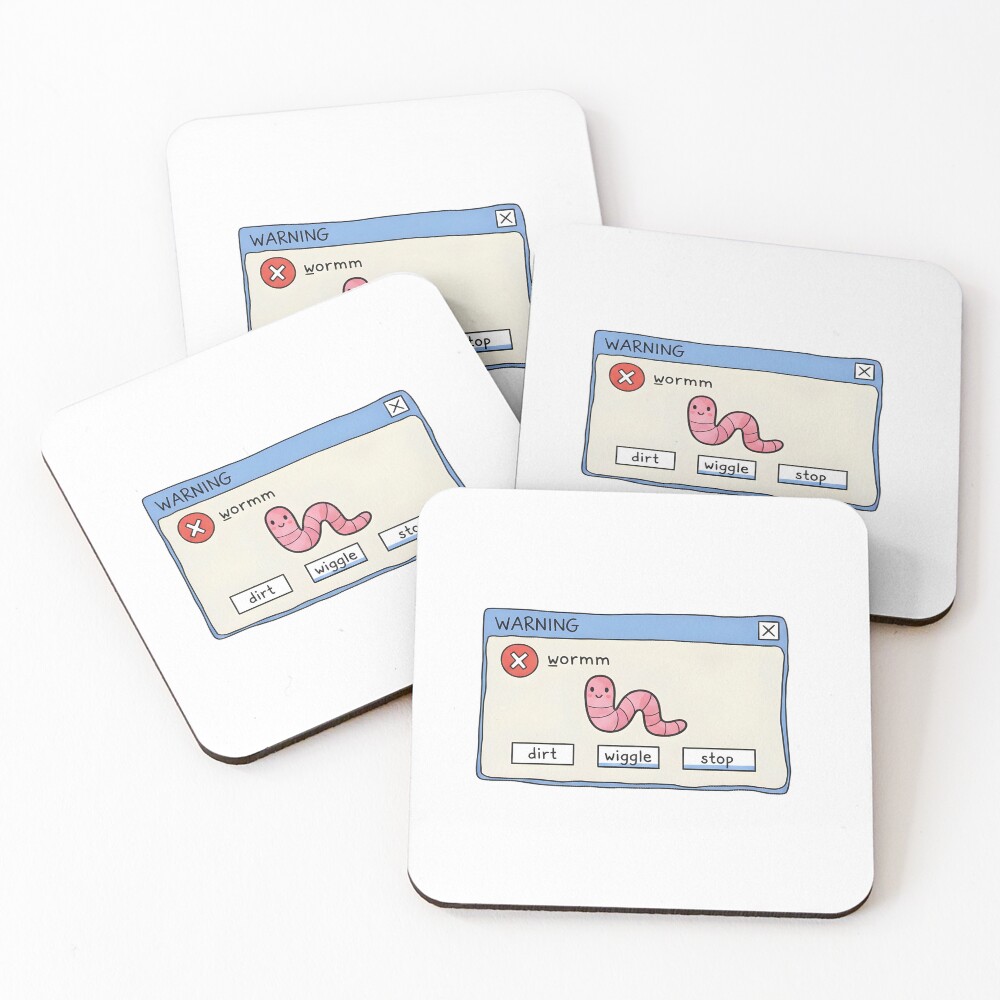 Item preview, Coasters (Set of 4) designed and sold by WarningWindow.