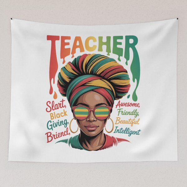 Item preview, Black Teacher Magic Afro Hair Melanin Black History Month designed and sold by SapfireStuArt.