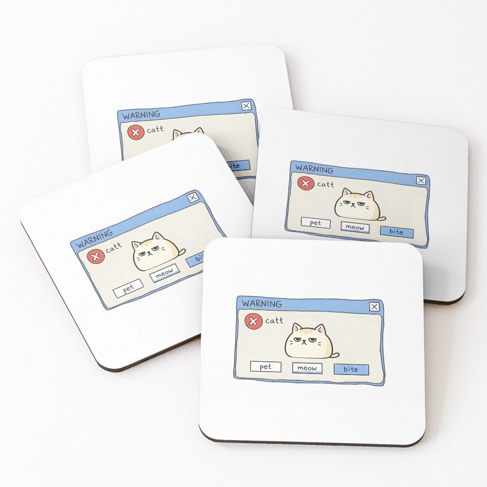 Item preview, Coasters (Set of 4) designed and sold by WarningWindow.