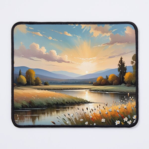 Item preview, Serenity by the Meadow Stream designed and sold by Undersea Ai Art.