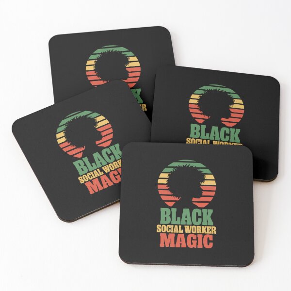 Item preview, Black Social Worker Magic Africa Black 1865 Juneteenth designed and sold by SapfireStuArt.