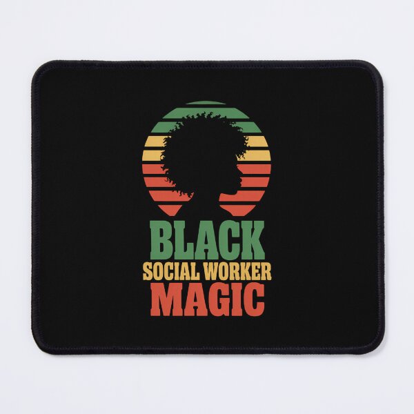Item preview, Black Social Worker Magic Africa Black 1865 Juneteenth designed and sold by SapfireStuArt.