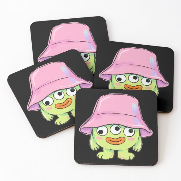 Item preview, Three Eyed Lime Martain in Sunhat designed and sold by Emegan Print Art.