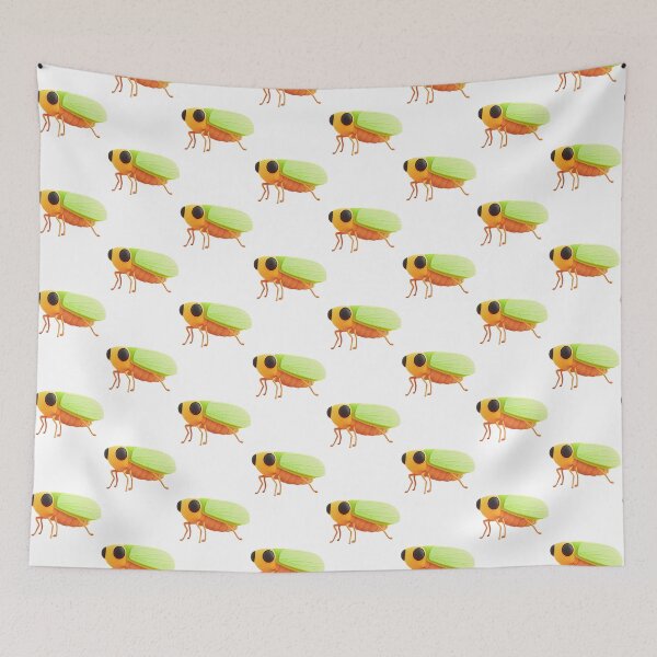 Item preview, Cute 3D Green Grasshopper Garden Insect Illustration designed and sold by O2Graphic.