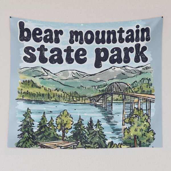 Item preview, Bear Mountain State Park NY Cute Landscape Retro Bicylce designed and sold by HowToCanadian.