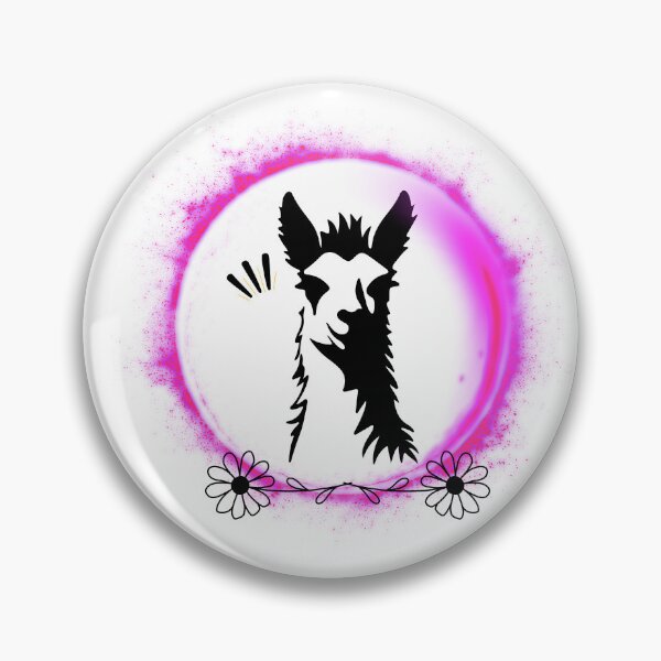 Item preview, Llama dentro do circulo rosa  designed and sold by MandySony.