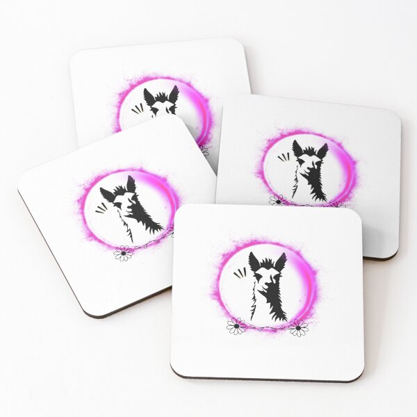 Item preview, Llama dentro do circulo rosa  designed and sold by MandySony.