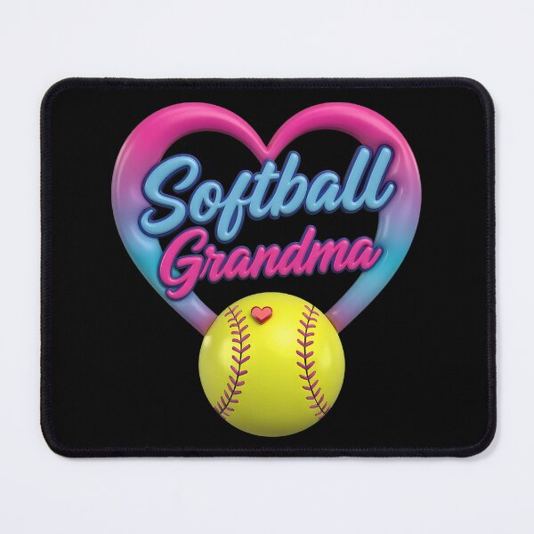 Item preview, Neon Heart Softball Grandma Design designed and sold by LashondaGreen89.