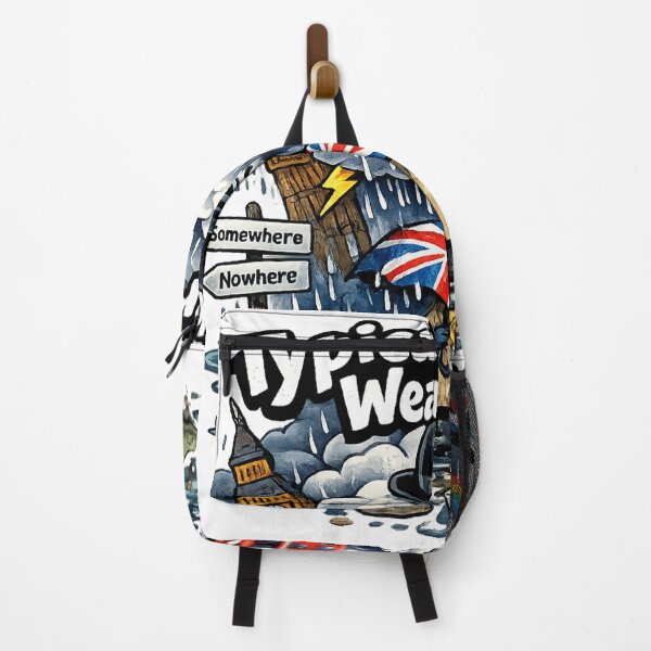 Item preview, Typical British Weather Funny UK Rain Design – Somewhere & Nowhere Humour Artwork designed and sold by GarnerSupplyCo.