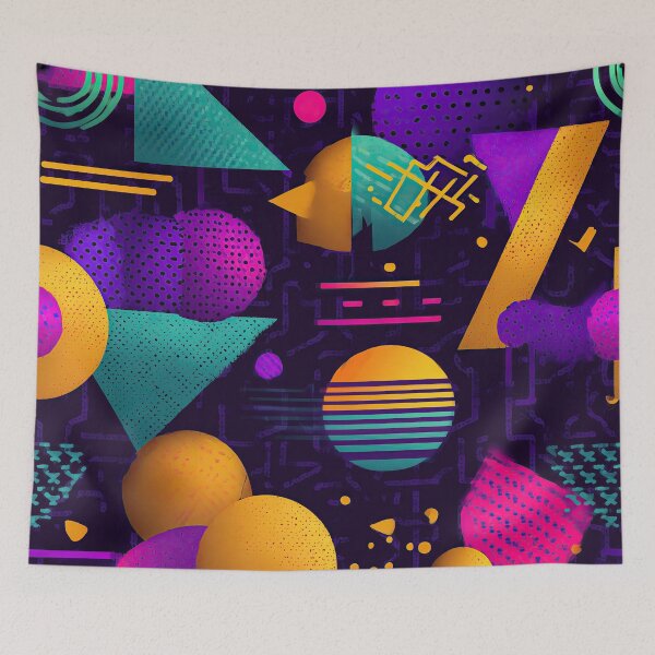 Item preview, 80s and 90s Retro Pop Pattern designed and sold by AeonAcademy.