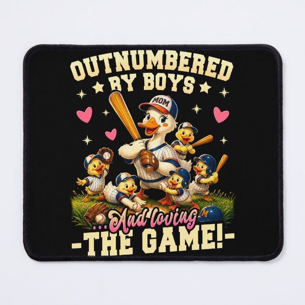 Item preview, Funny Mom Goose Mothers Day Outnumbered By Boys Baseball designed and sold by Patchina.
