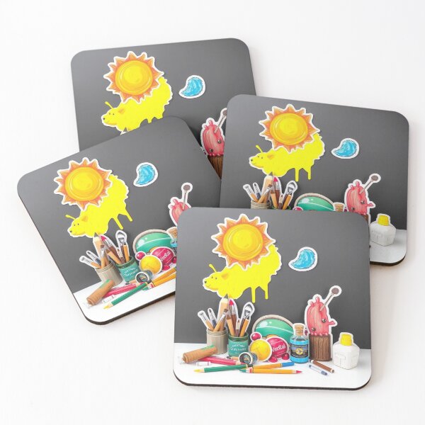 Item preview, Creative Artist Workspace – Painting Tools & Fun Icons Sticker Set designed and sold by Yasmine Mohammed.