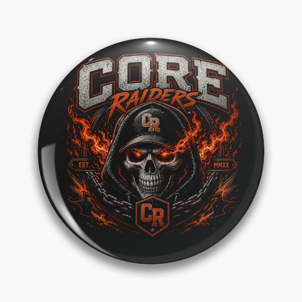 Item preview, CoreRaiders Skull Fire Logo Streetwear Design 5 designed and sold by CoreRaiders.