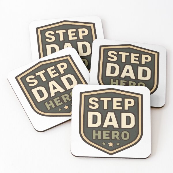 Item preview, Step Dad Hero Vintage Shield Retro Father's Day Badge designed and sold by EchoPrint Co..