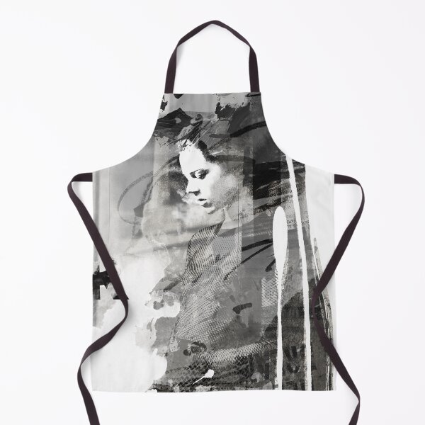 Item preview, Moody girl with grunge paint splashes and lettering designed and sold by ZebEddy.