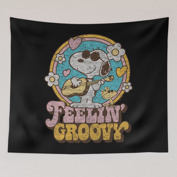Item preview, Peanuts Feelin Groovy Snoopy Guitar Art designed and sold by delorinzo.