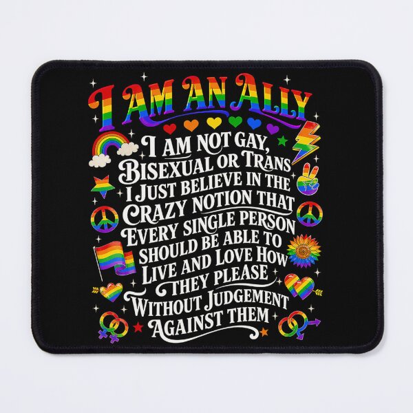 Item preview, I Am an Ally Not Gay Bisexual Or Trans LGBTQ Pride Men Women designed and sold by Patchina.