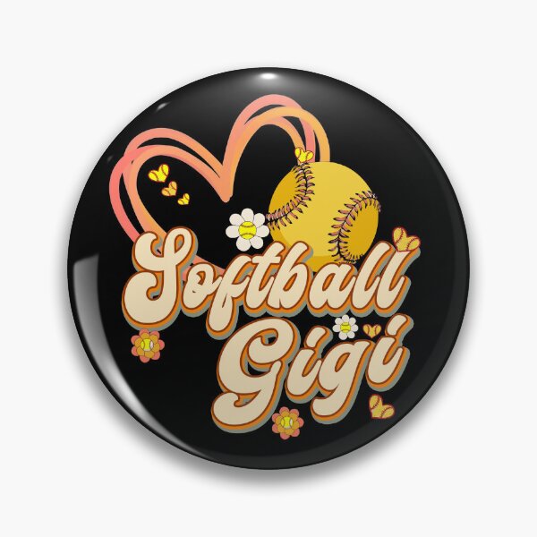 Item preview, Retro Floral Softball Gigi Design designed and sold by LashondaGreen89.