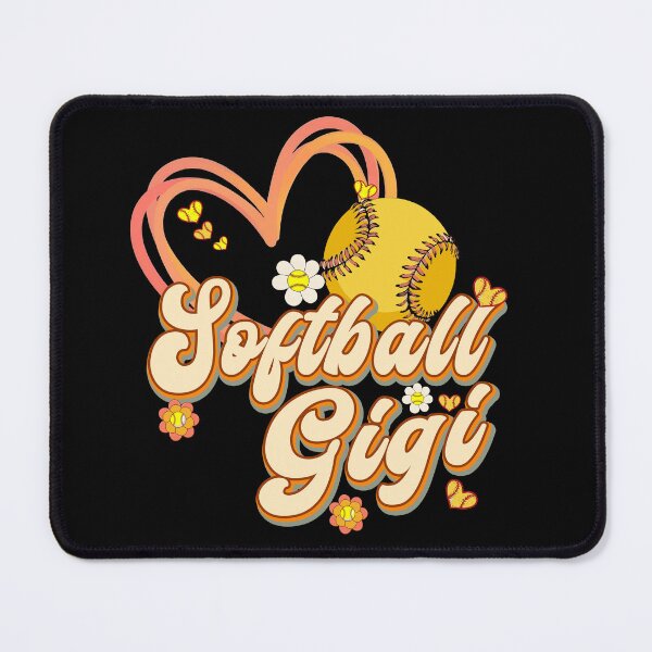 Item preview, Retro Floral Softball Gigi Design designed and sold by LashondaGreen89.
