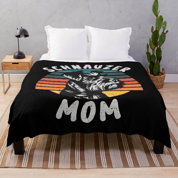 Item preview, Schnauzer Mom Vintage Retro Sunset Dog Mom designed and sold by Dmo3HarkoArt.