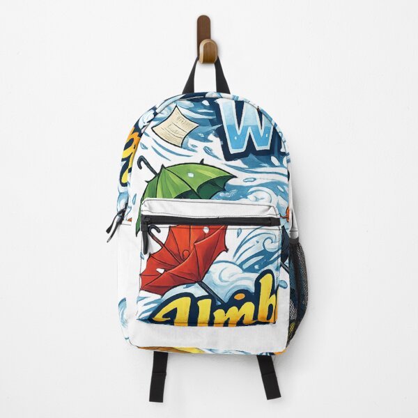 Item preview, Umbrellas in the Wind Funny Weather Design – Chaotic Rainstorm Humour Artwork designed and sold by GarnerSupplyCo.